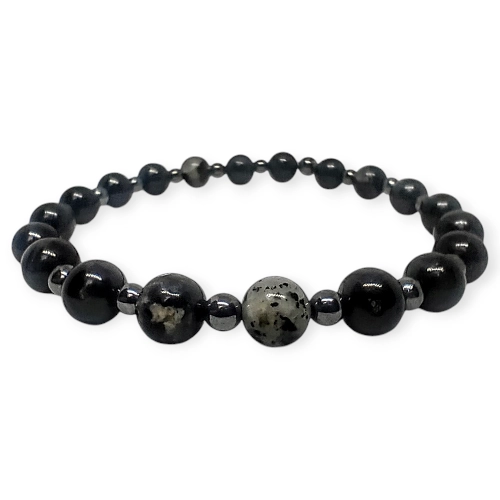 Bransoletka turmalin/hematyt - Image 2