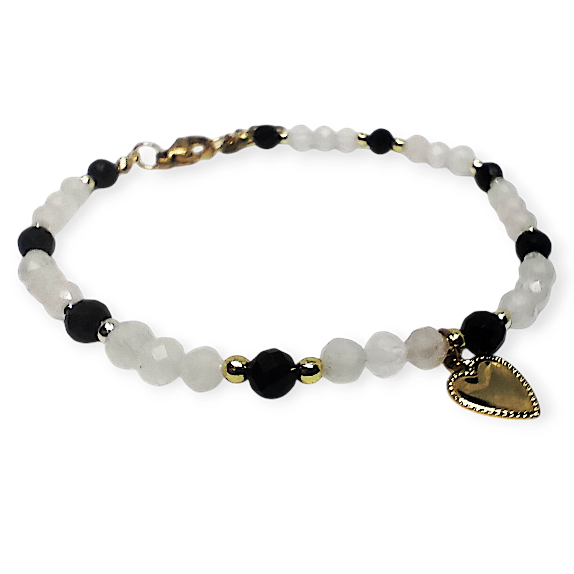 Bransoletka turmalin/kwarc różowy/hematyt - Image 2