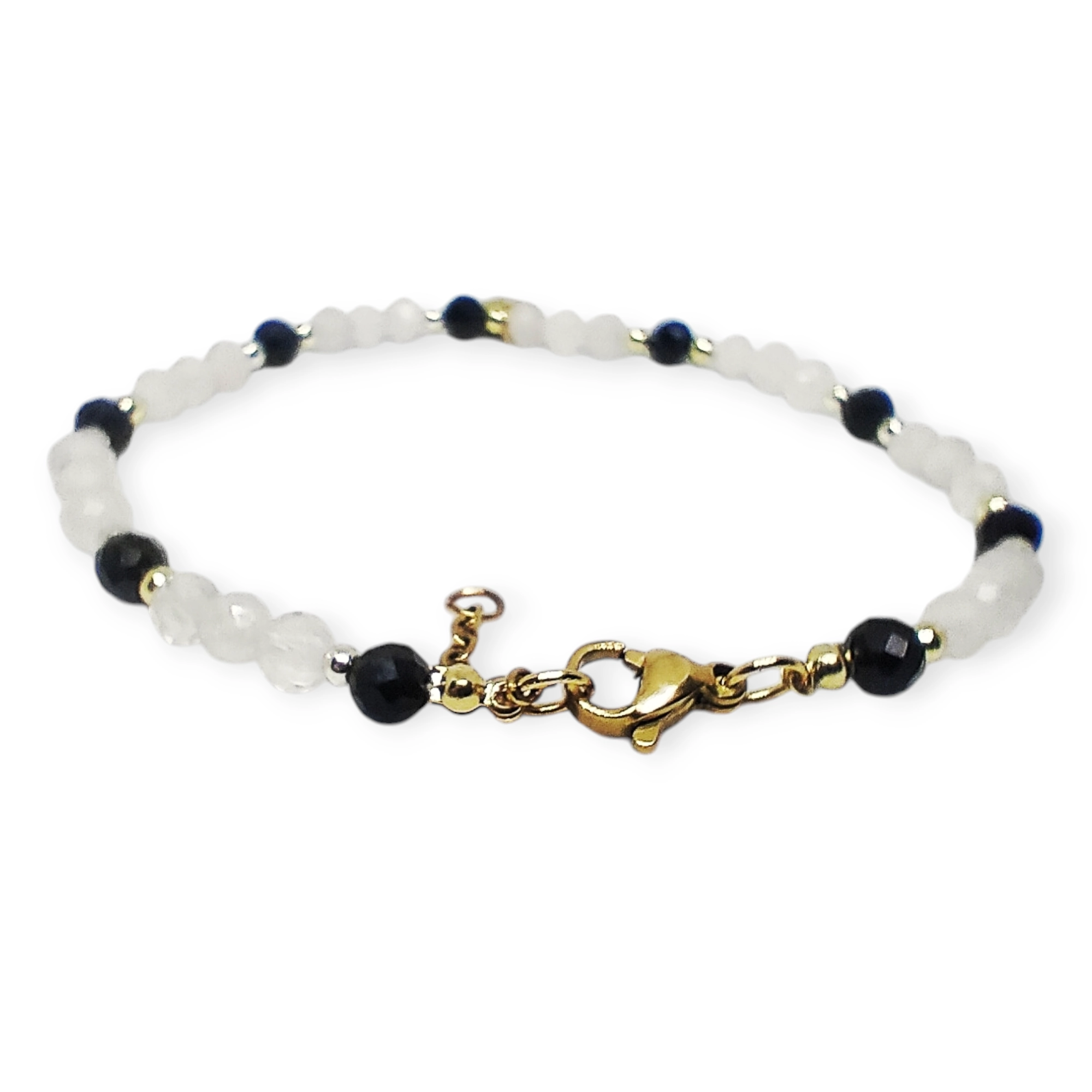 Bransoletka turmalin/kwarc różowy/hematyt - Image 3