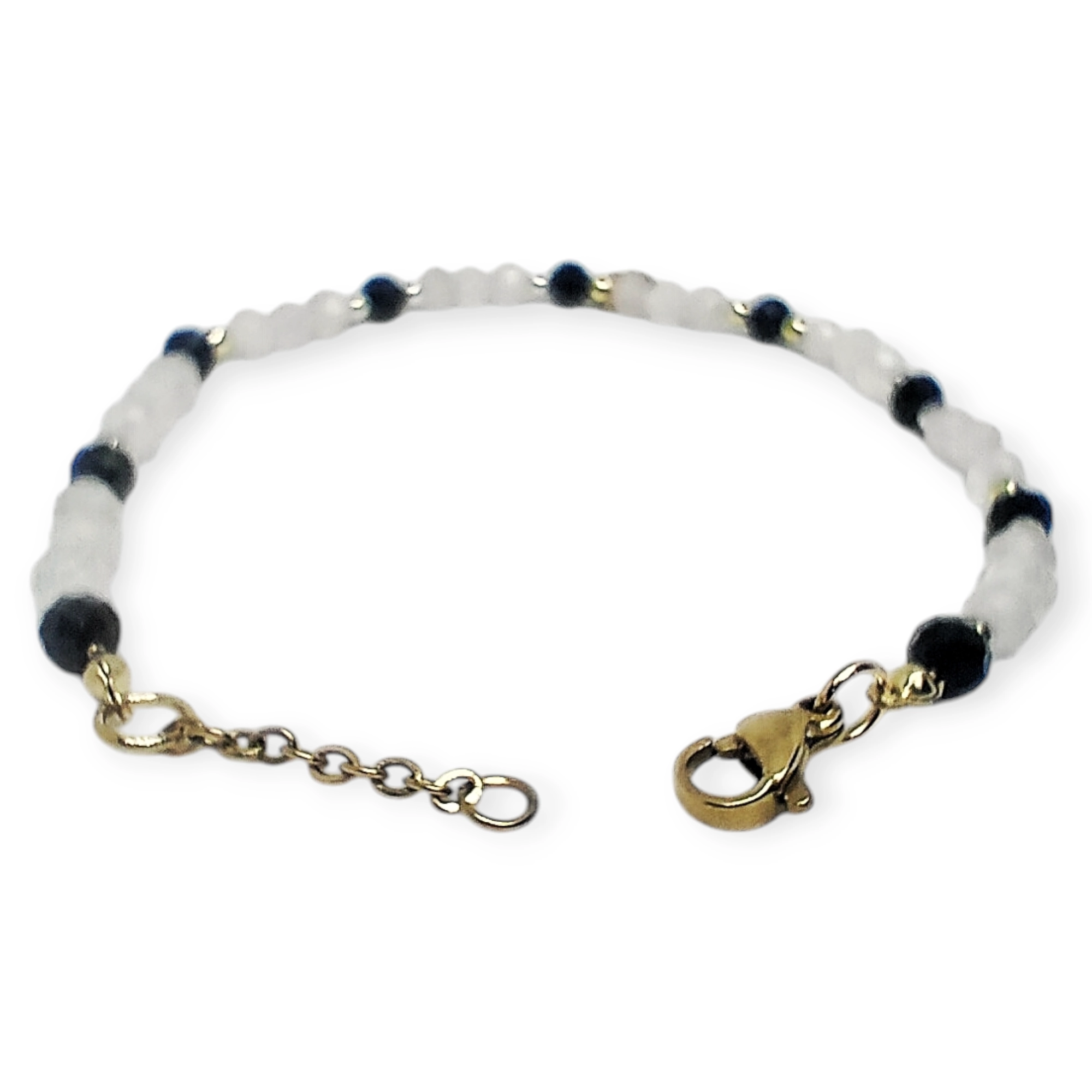 Bransoletka turmalin/kwarc różowy/hematyt - Image 4