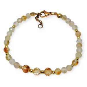 Bransoletka cytryn/hematyt