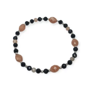 Bransoletka kamień słoneczny/turmalin/hematyt