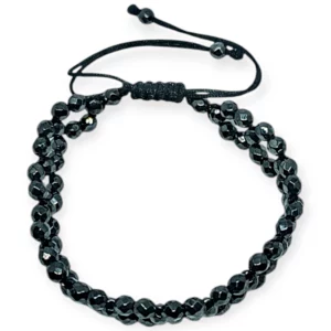 Bransoletka damska hematyt fasetowany