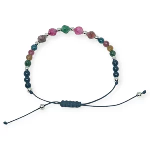 Bransoletka turmalin/hematyt