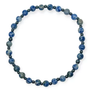 Bransoletka sodalit/hematyt