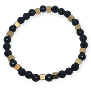 Bransoletka agat/hematyt